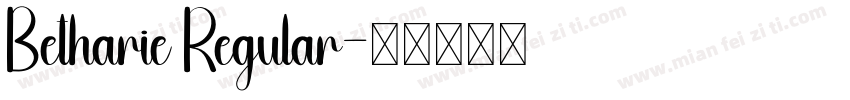 Betharie Regular字体转换